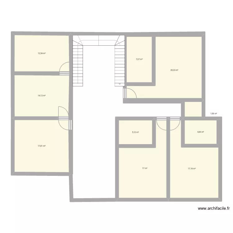 Esquisse. Plan de 10  et 117 m²
