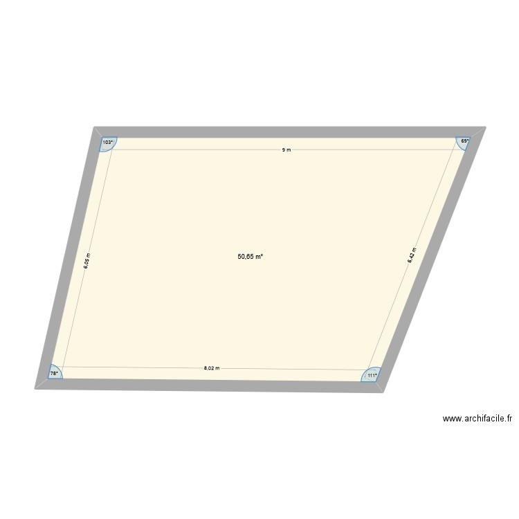 Maison TREVENIAN. Plan de 1 pièce et 51 m2