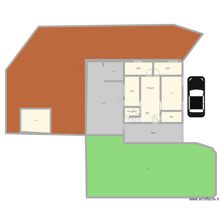 maison agadir. Plan de 14 pièces et 686 m2