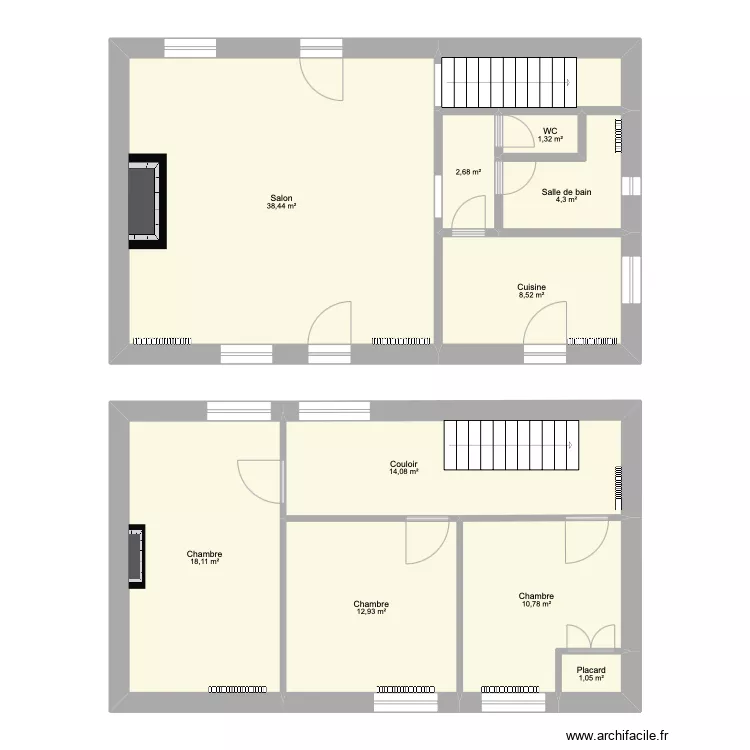 Bou&eacute;e. Plan de 