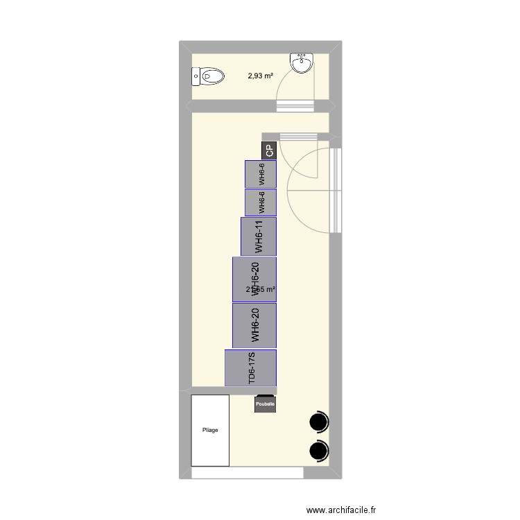 Laverie Eysines - 230 Cours du Médoc. Plan de 0 pièce et 0 m2