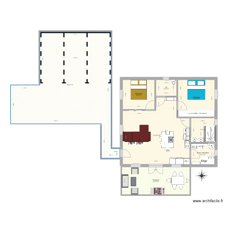 définitive. Plan de 0 pièce et 0 m2