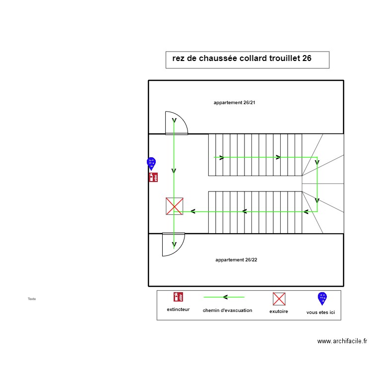plan evacuation coolard trouillet 26. Plan de 3 pièces et 51 m2