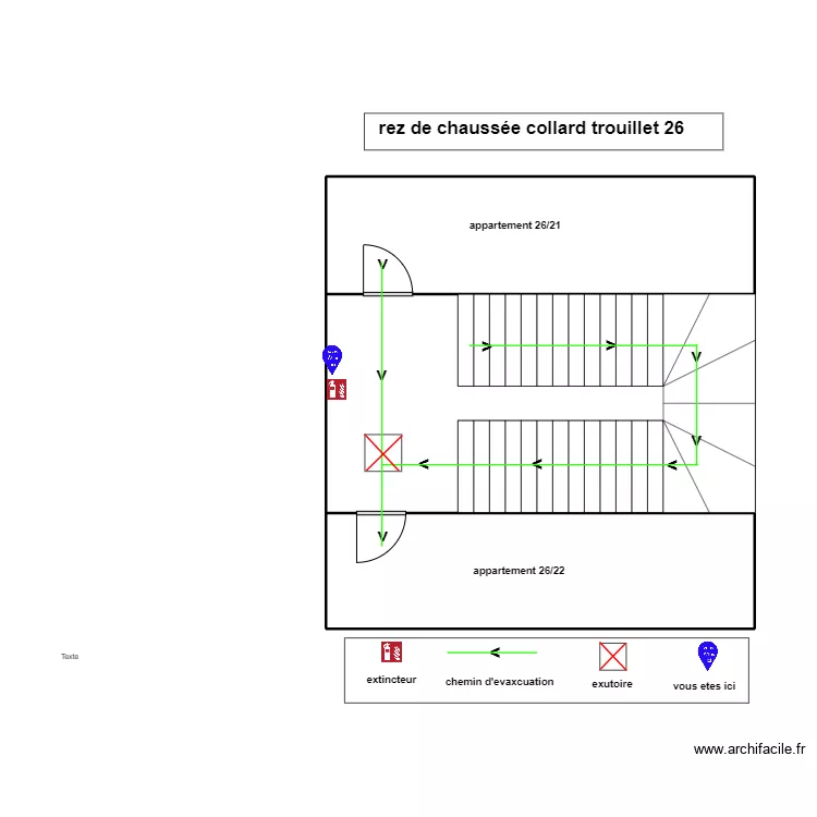 plan evacuation coolard trouillet 26. Plan de 