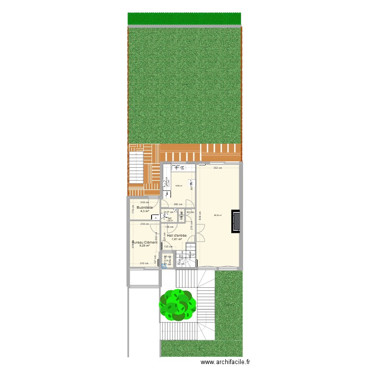 RDC. Plan de 0 pièce et 0 m2
