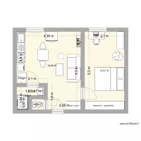 T2 Alcôve prolongée