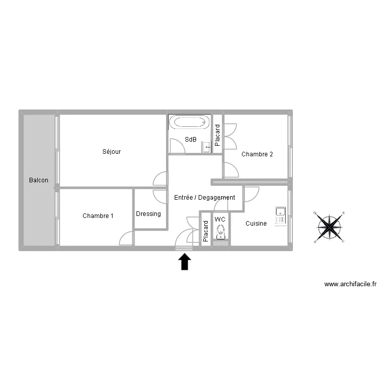 51341 ROUET. Plan de 13 pièces et 75 m²