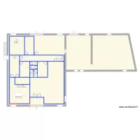 plan &eacute;tage GAEC la Moulde sanitaire et lave mains