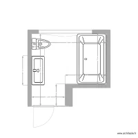 salle de bain baignoire 170x100