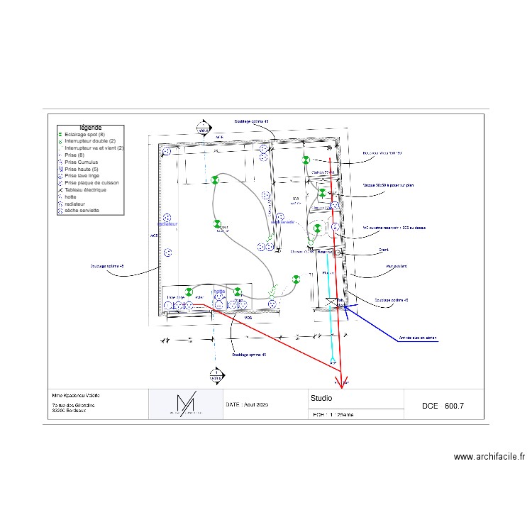 elec kpadonou. Plan de 0 pièce et 0 m2