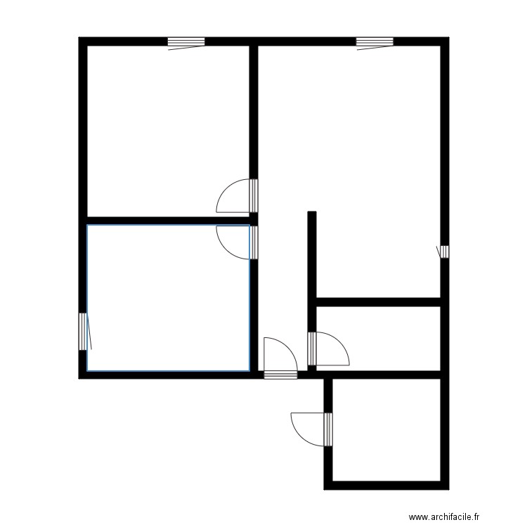 bancelin moulin 6. Plan de 5 pièces et 69 m2