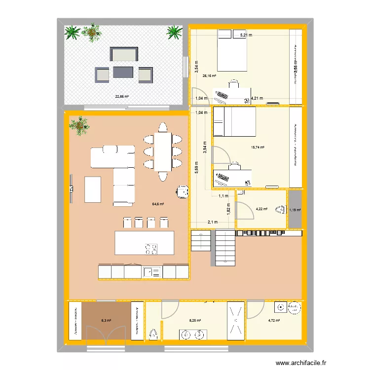 Maison Pontivy. Plan de 9 et 154 m² Maison Pontivy. Plan de 9 et 154 m²