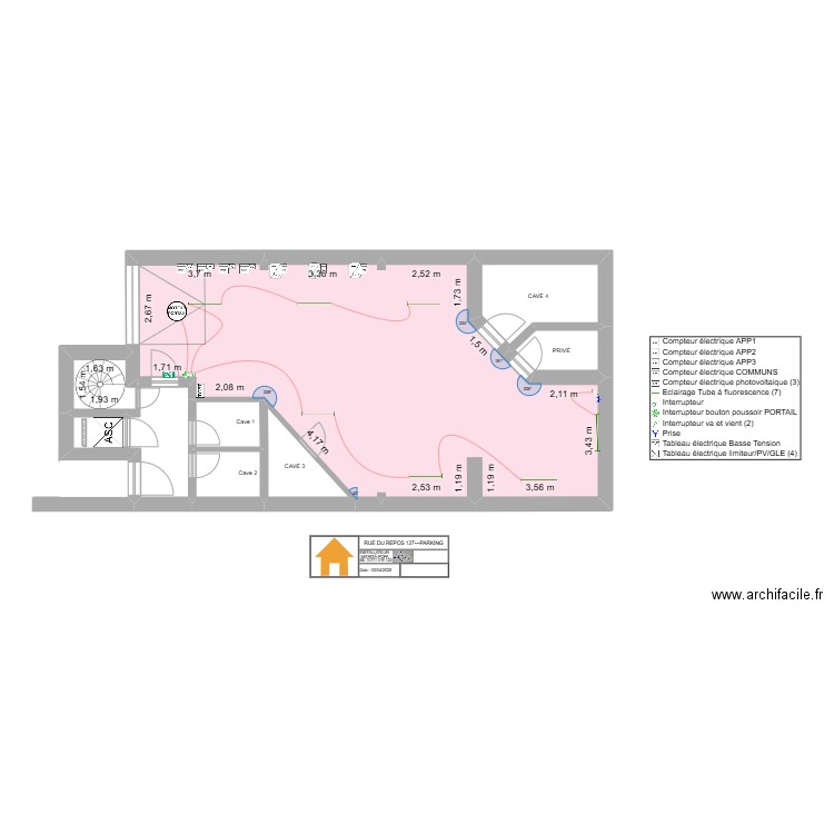 COPRO REPOS 127 PARKING ok. Plan de 8 pièces et 97 m2