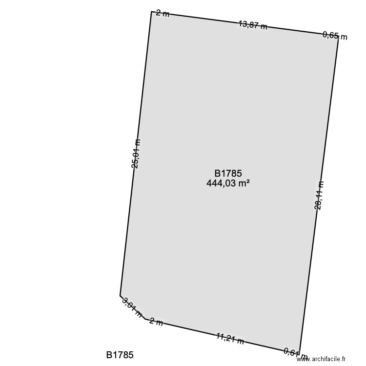 CHORGES . Plan de 0 pièce et 0 m2