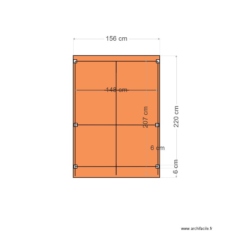 ABRI CUISINE ETE - vue dessus. Plan de 0 pièce et 0 m2