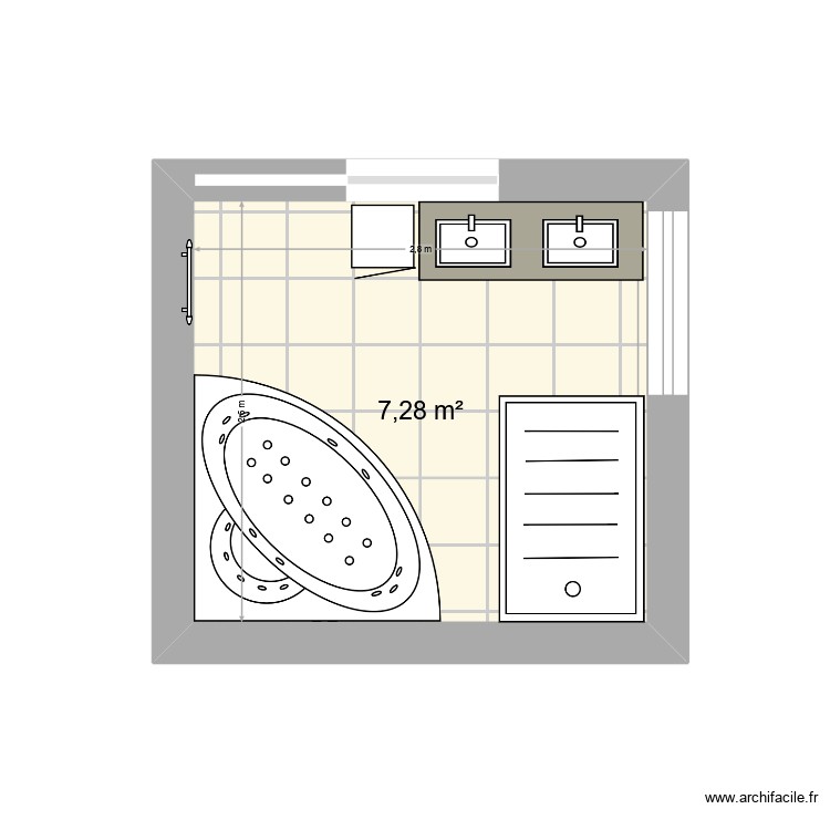 SDB2. Plan de 0 pièce et 0 m2