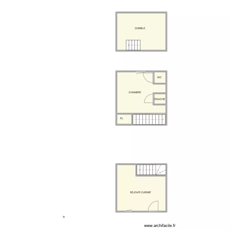 AIMARGUES ALFONSO. Plan de 8 Pièces et 41 m²