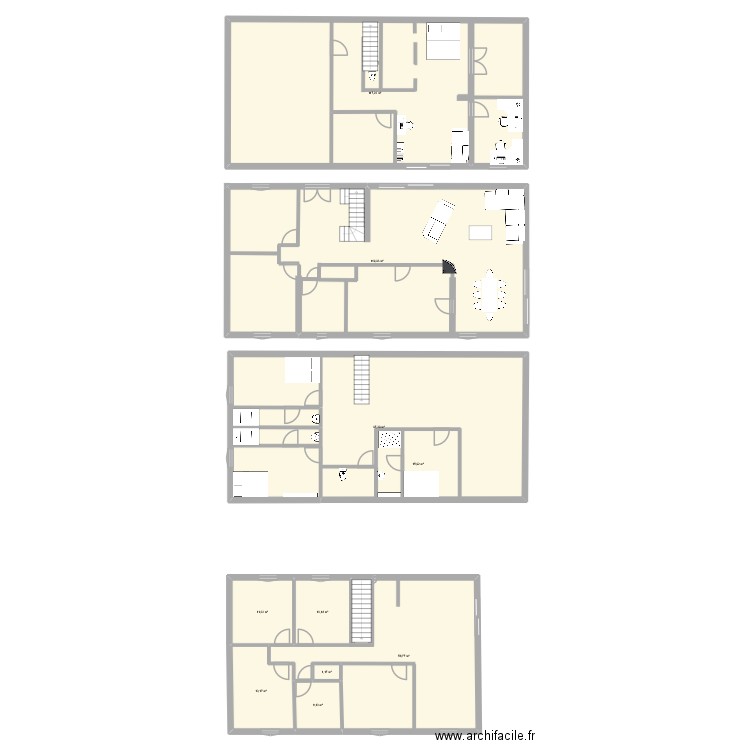 New house. Plan de 10 pièces et 469 m2