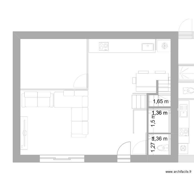 NOV 2 bis. Plan de 8 pièces et 101 m2