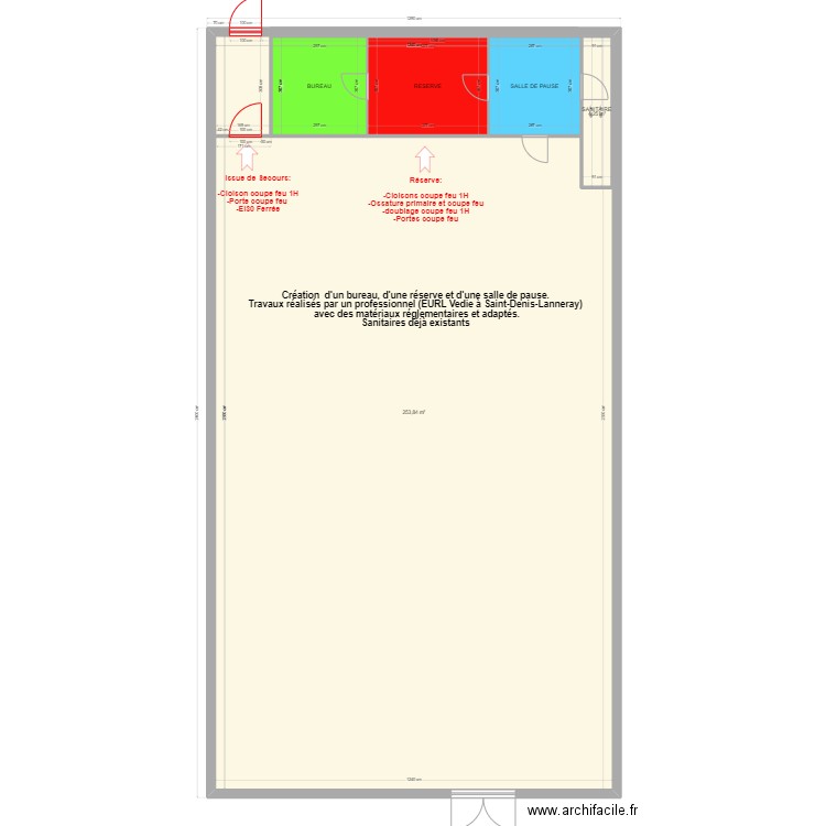 OLIVET 2. Plan de 5 pièces et 325 m2