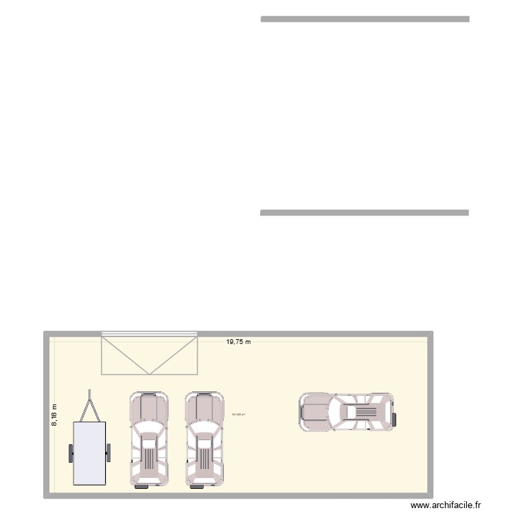 garage sommery. Plan de 0 pièce et 0 m2