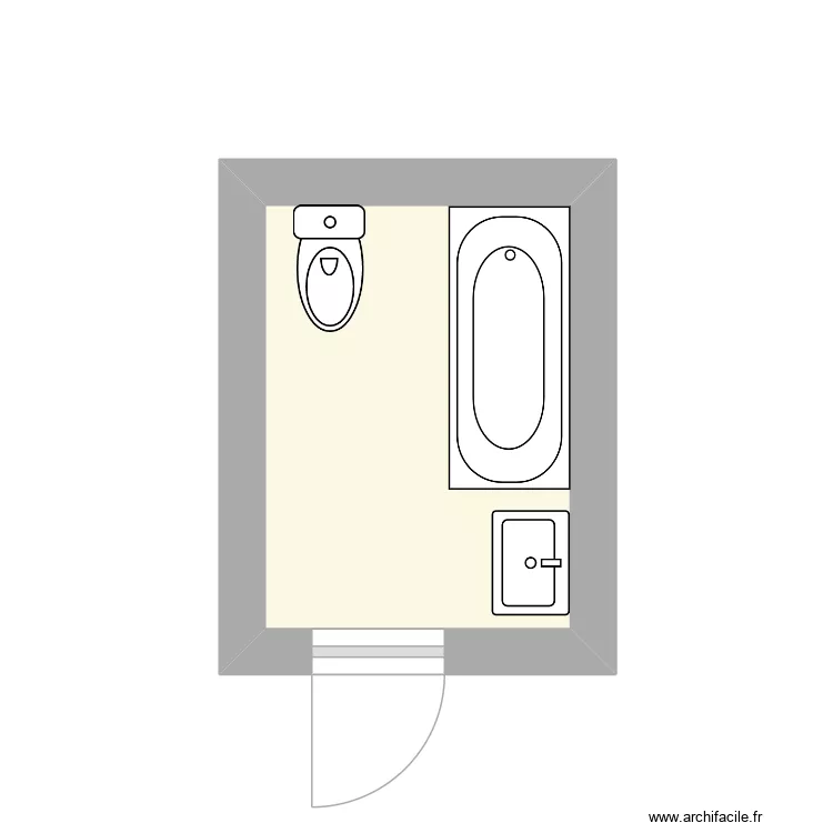 GATEUIL &eacute;tat initial. Plan de 1  et 4 m²