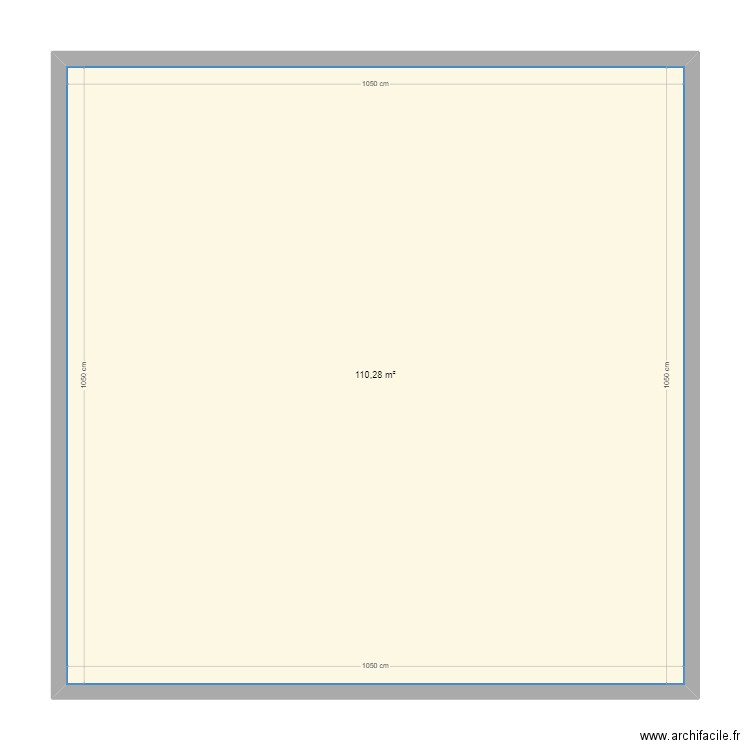 xxx. Plan de 1 pièce et 110 m2