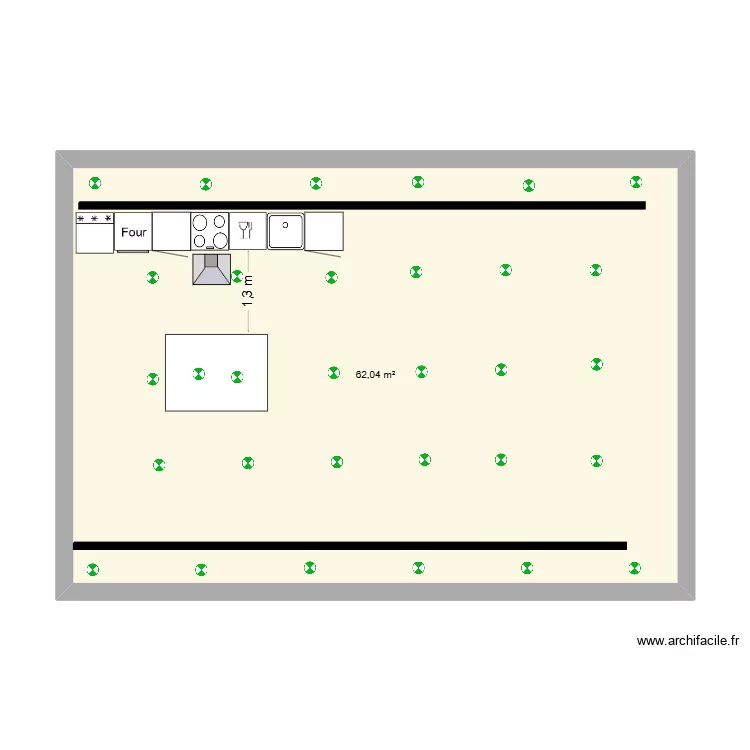 ELEC. Plan de 1  et 62 m²