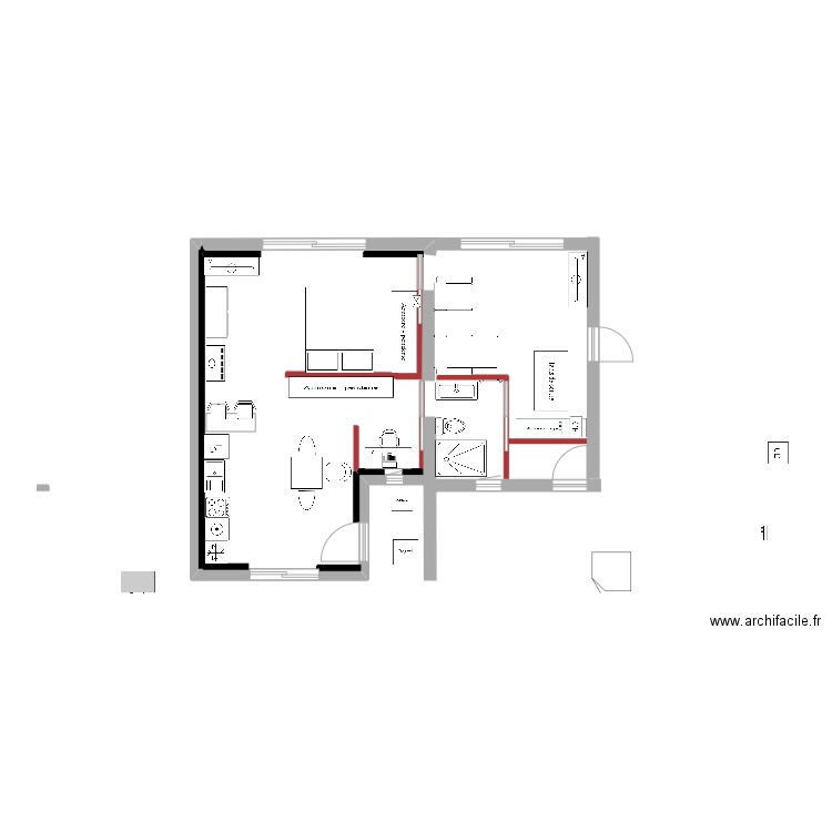 Chambre 7 - Chambre 6 - V10 (plus grande). Plan de 0 pièce et 0 m2
