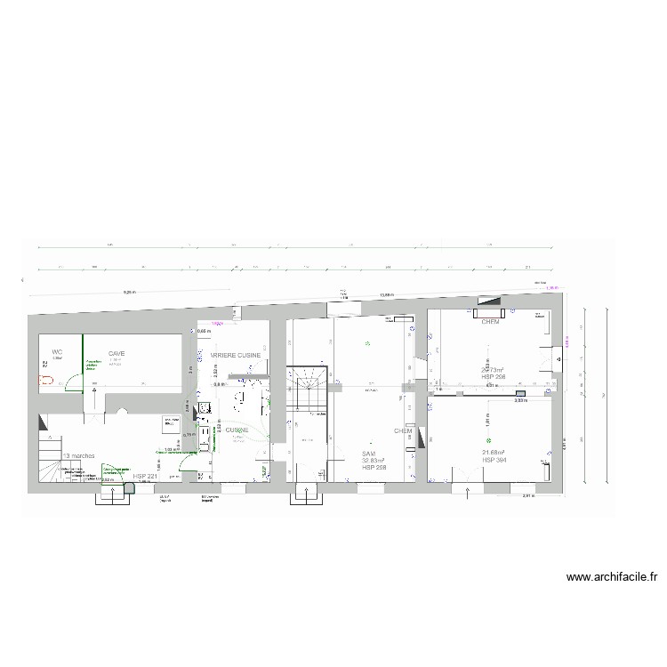 plan elec septemes modif cuisine2. Plan de 0 pièce et 0 m2