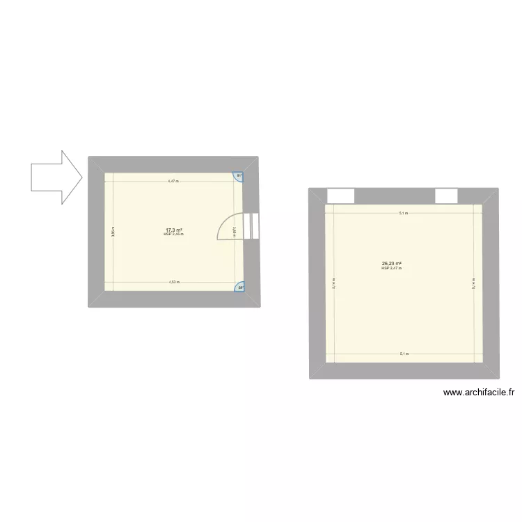 mathy2 chambre sur sejour. Plan de 2 Pièces et 44 m² mathy2 chambre sur sejour. Plan de 2 Pièces et 44 m²
