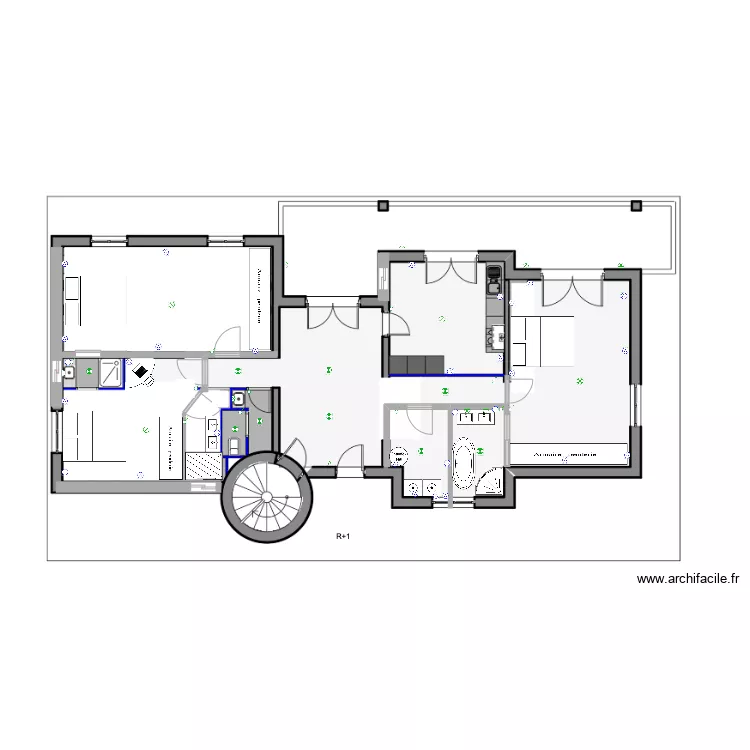 ASSAS vierge. Plan de 