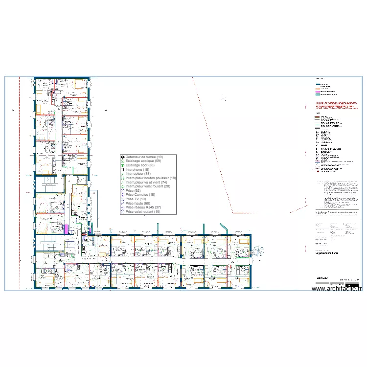 Implantation ELEC CIRON R+1. Plan de 