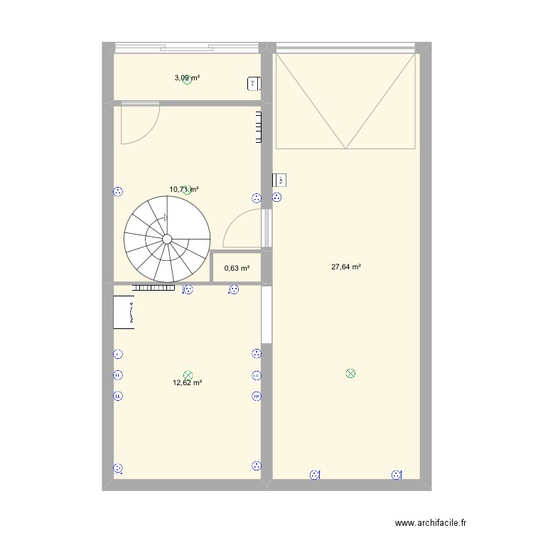 Plan rdc. Plan de 0 pièce et 0 m2