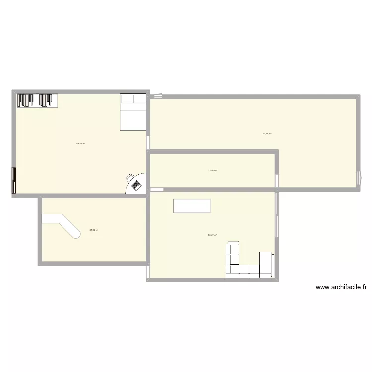 Maison. Plan de 5 pièces et 253 m² Maison. Plan de 5 pièces et 253 m²