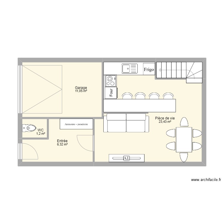 rdc cyril. Plan de 0 pièce et 0 m2