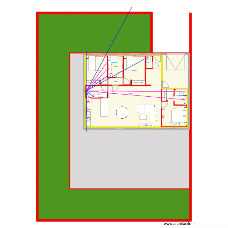 Plan final. Plan de 11  et 798 m²