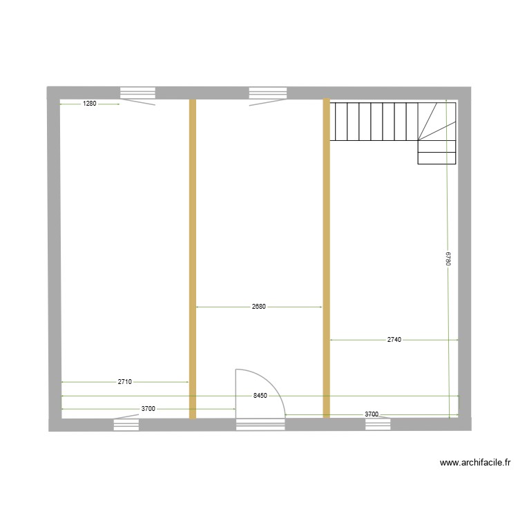 Fruiterie RDC. Plan de 0 pièce et 0 m2