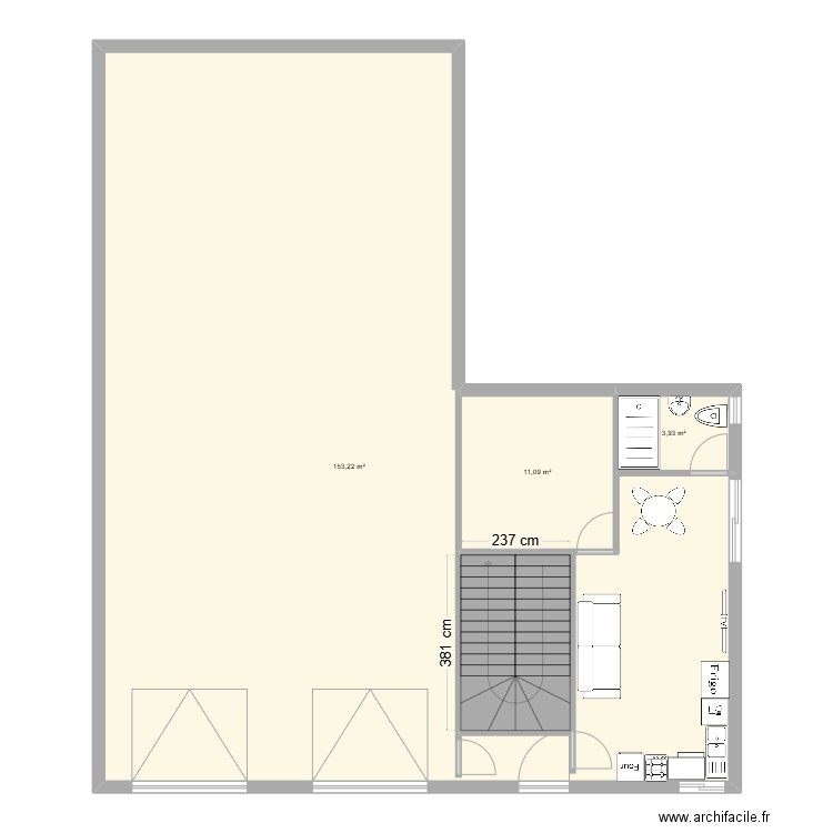 RDC. Plan de 0 pièce et 0 m2
