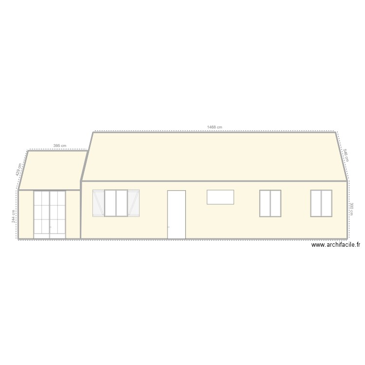 Baron Marc - ITE. Plan de 4 pièces et 260 m2