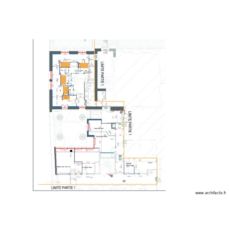 Saint-Fons plan côté RDC. Plan de 0 pièce et 0 m2