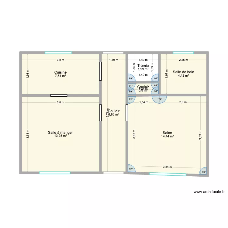 RDC AVANT Pertuis Mitaine. Plan de 7 et 50 m² RDC AVANT Pertuis Mitaine. Plan de 7 et 50 m²