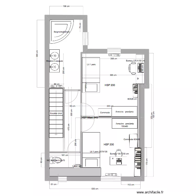 Amiens  193 GR Niveau 2 - &eacute;tat futur 2d. Plan de 