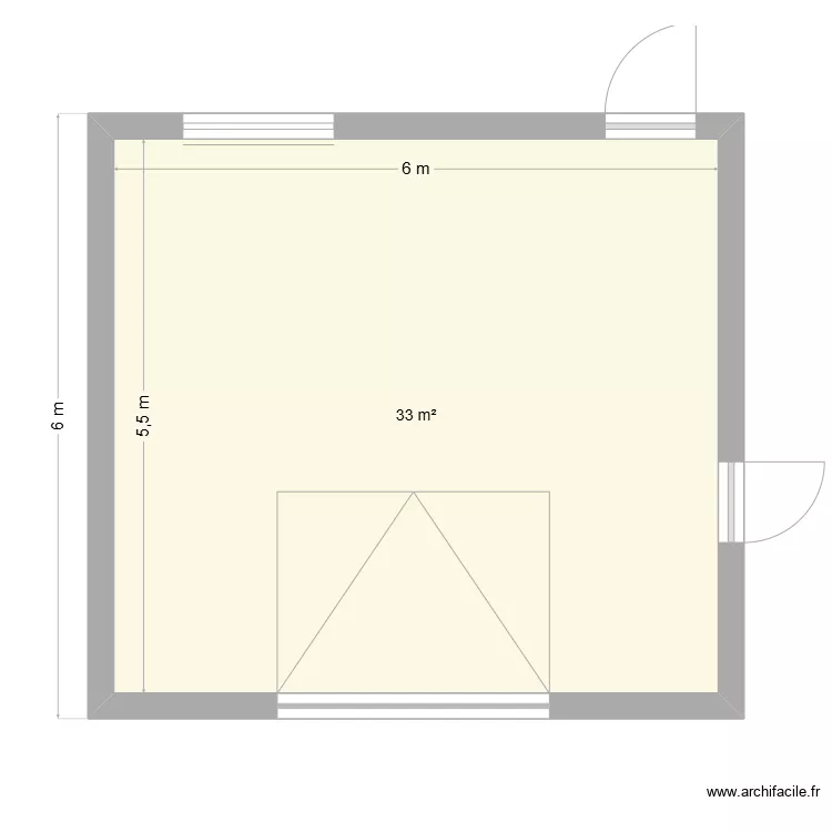 garage double. Plan de 