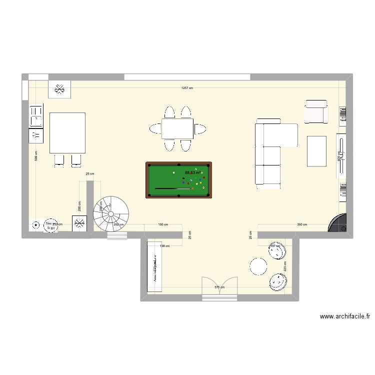 maison. Plan de 0 pièce et 0 m2