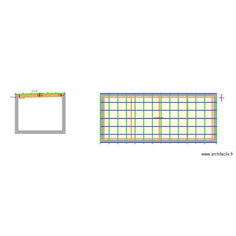 CHARPENTE GARAGE ELVIS 1. Plan de 1 pièce et 23 m2