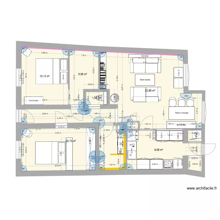 Plan D&eacute;finitif new version meubl&eacute;e VF. Plan de 