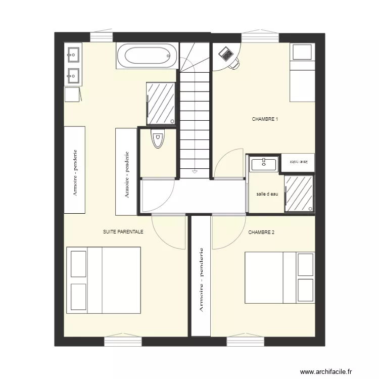 plan modificatif servian lot 10 etage. Plan de 
