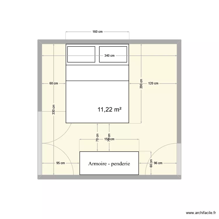 Chambre. Plan de Chambre. Plan de