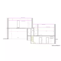 Projet RDF_Coupe Extension_5_avec escalier cave